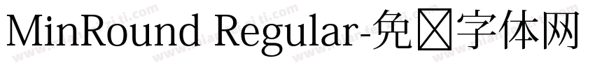 MinRound Regular字体转换
